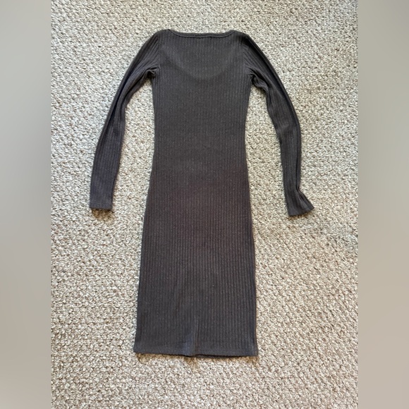 Wilfred Free Anouck Ribbed Long Sleeve Dress Sz XS - Picture 2 of 6